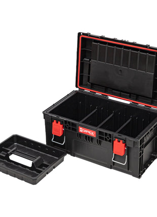 Qbrick System PRIME Toolbox 250 Expert mit Organizer stapelbar 535 x 327 x 277 mm 26l IP66 mit 10 Trennwänden + 5 Inlays