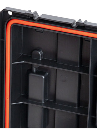 Qbrick System PRIME Toolbox 250 Vario apilable 535 x 327 x 271 mm 28l IP66 con 3 particiones