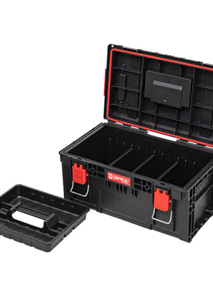 Qbrick System PRIME Toolbox 250 Vario apilable 535 x 327 x 271 mm 28l IP66 con 3 particiones