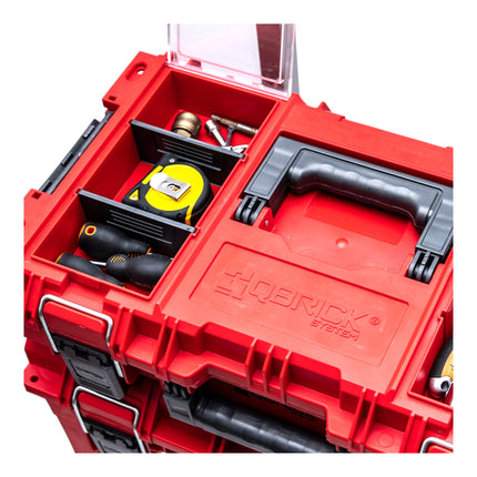 Qbrick System PRIME Toolbox 150 Profi RED ULTRA HD Niestandardowa, sztaplowana 535 x 327 x 141 mm 13,5 l IP66