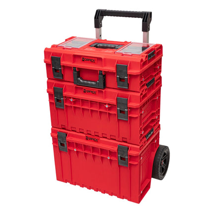 Qbrick System ONE Cart Profi Set 2.0 RED ULTRA HD Custom + ONE 350 Profi 2.0 RED ULTRA HD Custom + ONE 200 Profi 2.0 RED ULTRA HD Custom z możliwością sztaplowania IP66