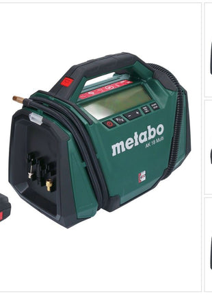 Metabo AK 18 Multi Akku Kompressor 18 V 11 bar + 1x Akku 2,0 Ah - ohne Ladegerät