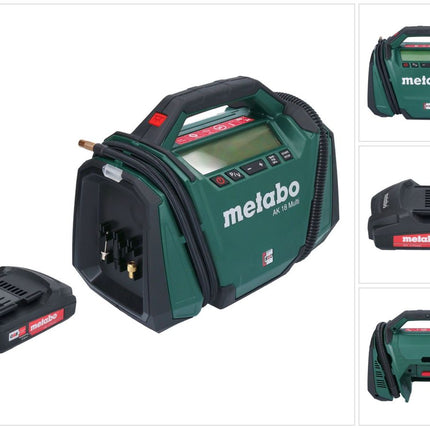 Kompresor akumulatorowy Metabo AK 18 Multi 18 V 11 bar + 1x akumulator 2,0 Ah - bez ładowarki