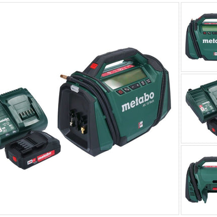 Kompresor akumulatorowy Metabo AK 18 Multi 18 V 11 bar + 1x akumulator 2,0 Ah + ładowarka