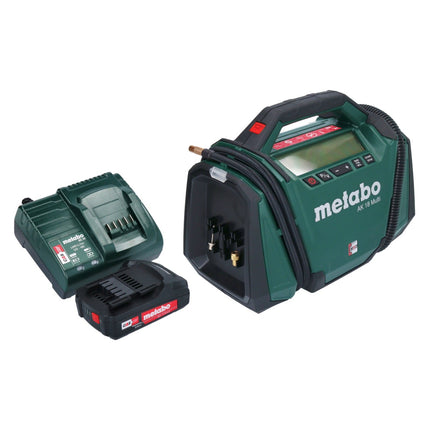 Kompresor akumulatorowy Metabo AK 18 Multi 18 V 11 bar + 1x akumulator 2,0 Ah + ładowarka