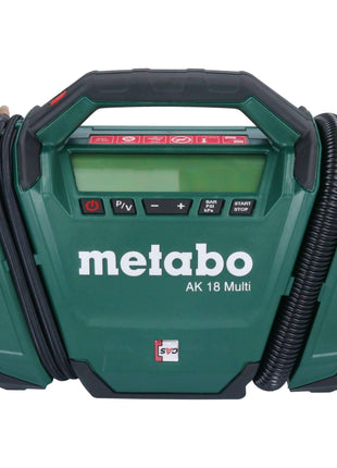 Metabo AK 18 Multi Akku Kompressor 18 V 11 bar + 1x Akku 2,0 Ah + Ladegerät