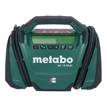 Kompresor akumulatorowy Metabo AK 18 Multi 18 V 11 bar + 1x akumulator 2,0 Ah + ładowarka
