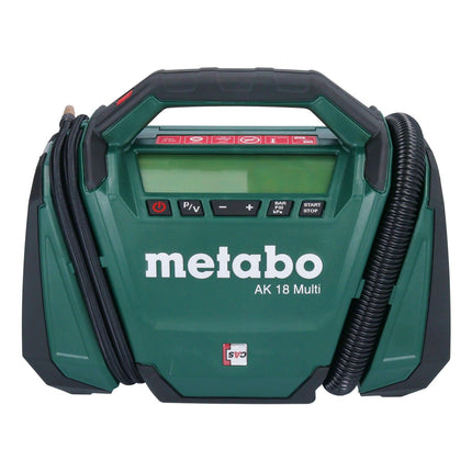 Kompresor akumulatorowy Metabo AK 18 Multi 18 V 11 bar + 2x akumulator 2,0 Ah + ładowarka