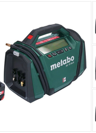 Kompresor akumulatorowy Metabo AK 18 Multi 18 V 11 bar + 1x akumulator 4,0 Ah - bez ładowarki