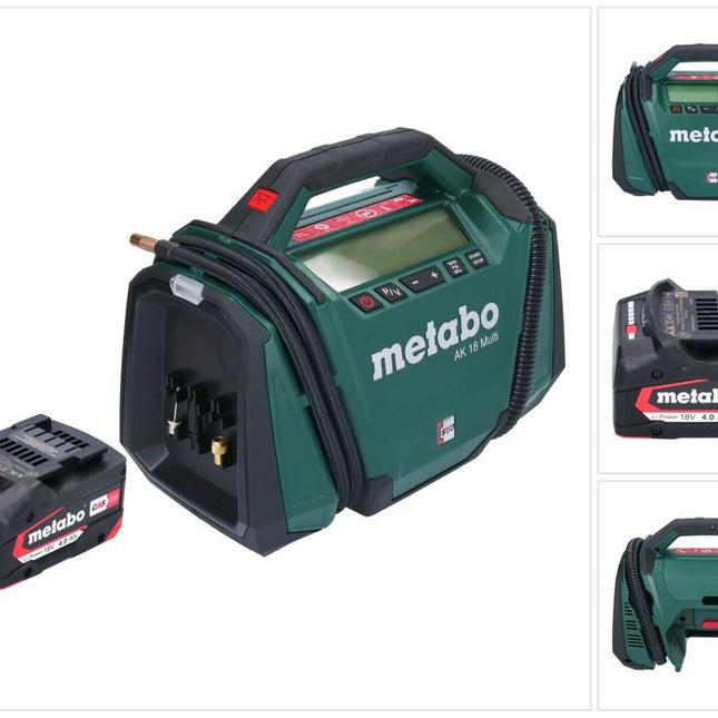 Kompresor akumulatorowy Metabo AK 18 Multi 18 V 11 bar + 1x akumulator 4,0 Ah - bez ładowarki