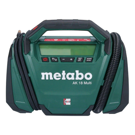 Sprężarka akumulatorowa Metabo AK 18 Multi 18 V 11 bar + 2x akumulator 4,0 Ah + ładowarka