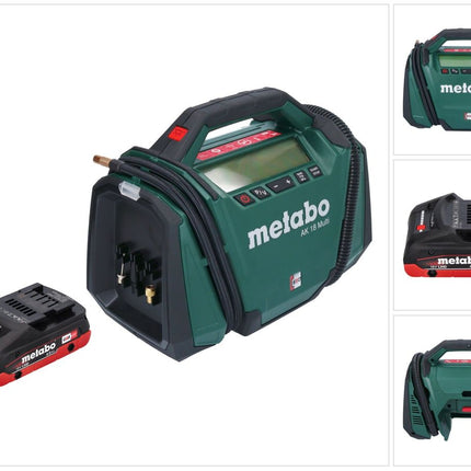 Kompresor akumulatorowy Metabo AK 18 Multi 18 V 11 bar + 1x akumulator 4,0 Ah - bez ładowarki