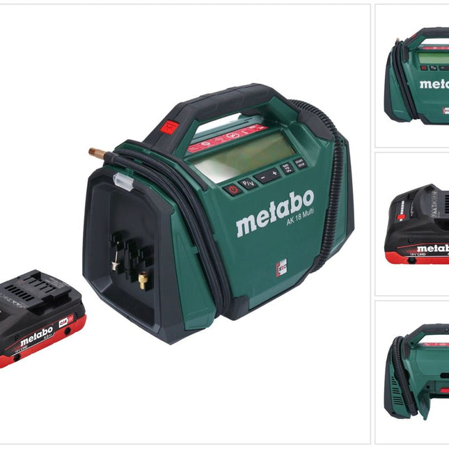 Kompresor akumulatorowy Metabo AK 18 Multi 18 V 11 bar + 1x akumulator 4,0 Ah - bez ładowarki
