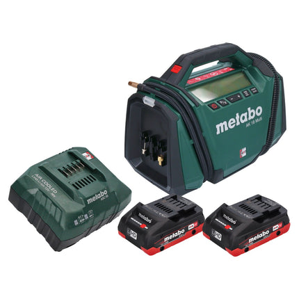Sprężarka akumulatorowa Metabo AK 18 Multi 18 V 11 bar + 2x akumulator 4,0 Ah + ładowarka