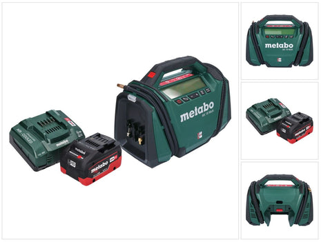 Kompresor akumulatorowy Metabo AK 18 Multi 18 V 11 bar + 1x akumulator 5,5 Ah + ładowarka