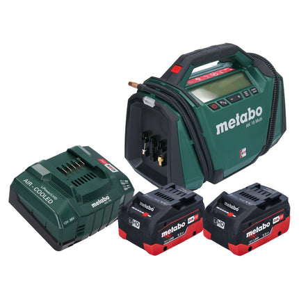 Kompresor akumulatorowy Metabo AK 18 Multi 18 V 11 bar + 2x akumulator 5,5 Ah + ładowarka