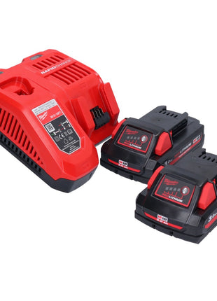 Milwaukee M18 ONEFPRT-302X nitownica akumulatorowa 18 V 20 kN bezszczotkowa + 2x akumulator 3,0 Ah + ładowarka + skrzynka HD