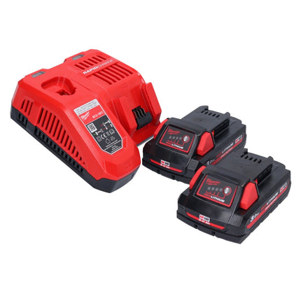 Milwaukee M18 ONEFPRT-302X nitownica akumulatorowa 18 V 20 kN bezszczotkowa + 2x akumulator 3,0 Ah + ładowarka + skrzynka HD