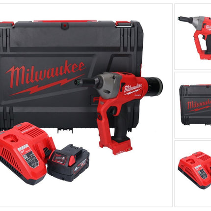 Milwaukee M18 ONEFPRT-401X nitownica akumulatorowa 18 V 20 kN bezszczotkowa + 1x akumulator 4,0 Ah + ładowarka + skrzynka HD