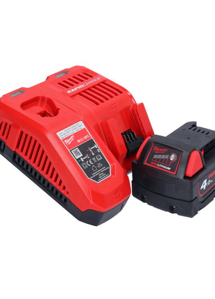 Milwaukee M18 ONEFPRT-401X nitownica akumulatorowa 18 V 20 kN bezszczotkowa + 1x akumulator 4,0 Ah + ładowarka + skrzynka HD