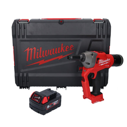 Milwaukee M18 ONEFPRT-501X nitownica akumulatorowa 18 V 20 kN bezszczotkowa + 1x akumulator 5,0 Ah + skrzynka HD - bez ładowarki