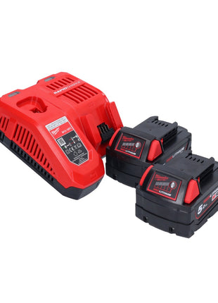 Milwaukee M18 ONEFPRT-502X remachadora ciega a batería 18 V 20 kN sin escobillas + 2x batería 5.0 Ah + cargador + caja HD