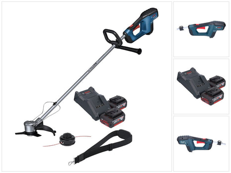 Bosch GFR 18V-23 Professional Akku Freischneider 18 V 230 mm Brushless + 2x Akku 4,0 Ah + Ladegerät