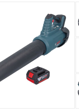 Bosch GBL 18V-750 Professional Souffleur sans fil 18 V BITURBO Brushless + 1x batterie 4,0 Ah - sans chargeur