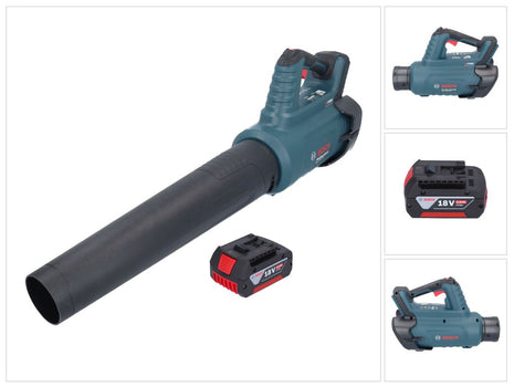 Bosch GBL 18V-750 Profesjonalna dmuchawa akumulatorowa 18 V BITURBO Brushless + 1x akumulator 4,0 Ah - bez ładowarki