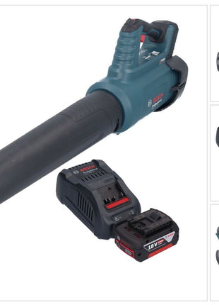 Bosch GBL 18V-750 Professional Souffleur sans fil 18 V BITURBO Brushless + 1x batterie 5,0 Ah + chargeur