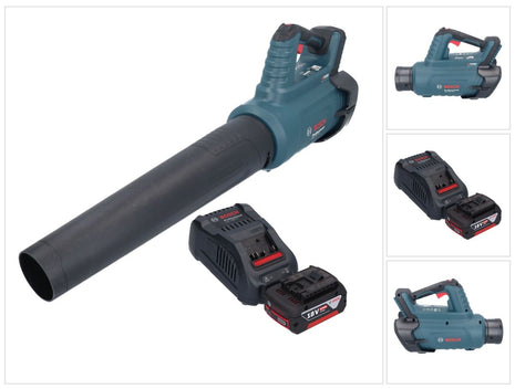 Bosch GBL 18V-750 Profesjonalna dmuchawa akumulatorowa 18 V BITURBO Brushless + 1x akumulator 5,0 Ah + ładowarka