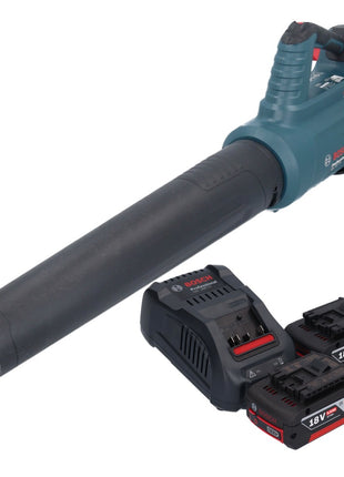 Bosch GBL 18V-750 Profesjonalna dmuchawa akumulatorowa 18 V BITURBO Brushless + 2x akumulator 5,0 Ah + ładowarka