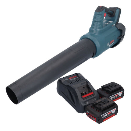 Bosch GBL 18V-750 Profesjonalna dmuchawa akumulatorowa 18 V BITURBO Brushless + 2x akumulator 5,0 Ah + ładowarka