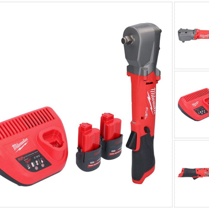 Milwaukee M12 FRAIWF12-252 akumulatorowy klucz udarowy 12 V 1/2" 270 Nm bezszczotkowy + 2x akumulator 2,5 Ah + ładowarka