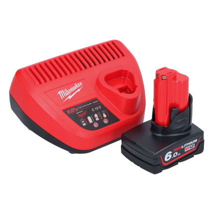 Milwaukee M12 FRAIWF12-601 akumulatorowy klucz udarowy 12 V 1/2" 270 Nm bezszczotkowy + 1x akumulator 6,0 Ah + ładowarka