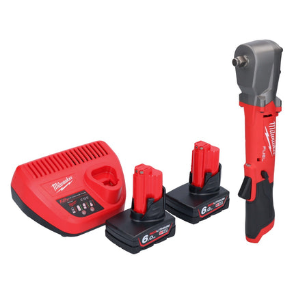 Milwaukee M12 FRAIWF12-602 akumulatorowy klucz udarowy 12 V 1/2" 270 Nm bezszczotkowy + 2x akumulator 6,0 Ah + ładowarka