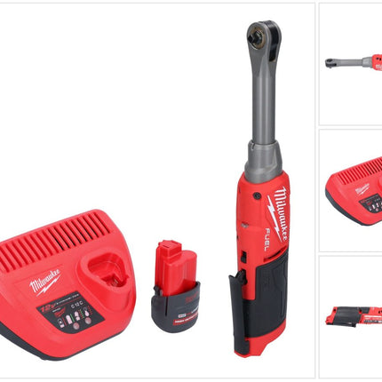 Milwaukee M12 FHIR14LR-251 akumulatorowa grzechotka szybkomocująca 12 V 47 Nm 1/4" bezszczotkowa + 1x akumulator 2,5 Ah + ładowarka