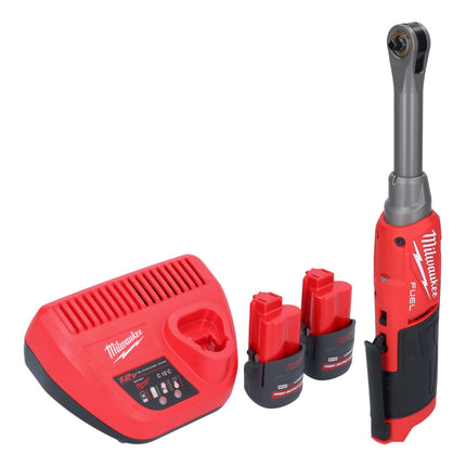 Milwaukee M12 FHIR14LR-252 Grzechotka szybkomocująca 12 V 47 Nm 1/4" bezszczotkowa + 2x akumulator 2,5 Ah + ładowarka