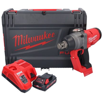 Milwaukee M18 ONEFHIWF1-301X akumulatorowy klucz udarowy 18 V 2033 Nm 1″ bezszczotkowy + 1x akumulator 3,0 Ah + ładowarka + pudełko HD
