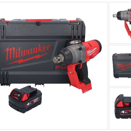 Milwaukee M18 ONEFHIWF1-401X Akumulatorowy klucz udarowy 18 V 2033 Nm 1″ bezszczotkowy + 1x akumulator 4,0 Ah + skrzynka HD - bez ładowarki