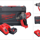 Milwaukee M18 ONEFHIWF1-401X akumulatorowy klucz udarowy 18 V 2033 Nm 1″ bezszczotkowy + 1x akumulator 4,0 Ah + ładowarka + pudełko HD