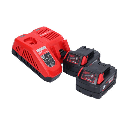 Milwaukee M18 ONEFHIWF1-502X Akumulatorowy klucz udarowy 18 V 2033 Nm 1″ bezszczotkowy + 2x akumulator 5,0 Ah + ładowarka + pudełko HD