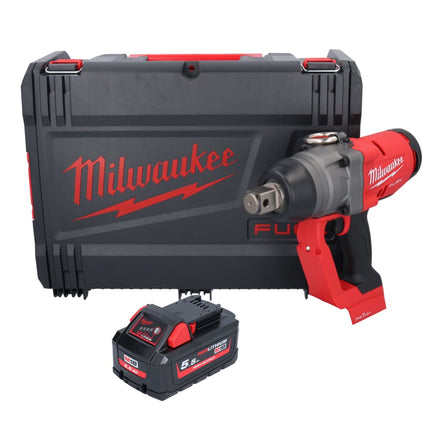 Milwaukee M18 ONEFHIWF1-551X Akumulatorowy klucz udarowy 18 V 2033 Nm 1″ bezszczotkowy + 1x akumulator 5,5 Ah + skrzynka HD - bez ładowarki