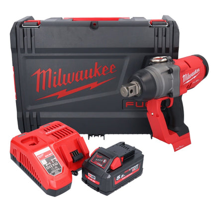 Milwaukee M18 ONEFHIWF1-551X Akumulatorowy klucz udarowy 18 V 2033 Nm 1″ bezszczotkowy + 1x akumulator 5,5 Ah + ładowarka + pudełko HD