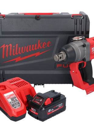 Milwaukee M18 ONEFHIWF1-801X akumulatorowy klucz udarowy 18 V 2033 Nm 1″ bezszczotkowy + 1x akumulator 8,0 Ah + ładowarka + pudełko HD