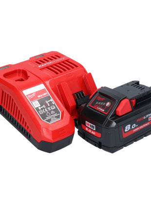 Milwaukee M18 ONEFHIWF1-801X akumulatorowy klucz udarowy 18 V 2033 Nm 1″ bezszczotkowy + 1x akumulator 8,0 Ah + ładowarka + pudełko HD