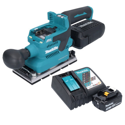 Makita DBO 381 RF1U Akumulatorowa szlifierka oscylacyjna 18 V 93 x 185 mm bezszczotkowa + 1x akumulator 3,0 Ah + ładowarka