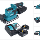 Makita DBO 381 RGU Akumulatorowa szlifierka oscylacyjna 18 V 93 x 185 mm bezszczotkowa + 2x akumulator 6,0 Ah + ładowarka