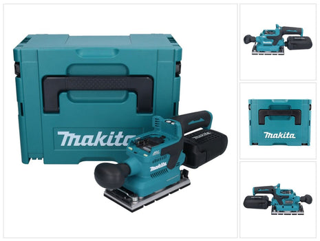 Makita DBO 381 ZJU Akumulatorowa szlifierka oscylacyjna 18 V 93 x 185 mm bezszczotkowa + Makpac - bez akumulatora, bez ładowarki