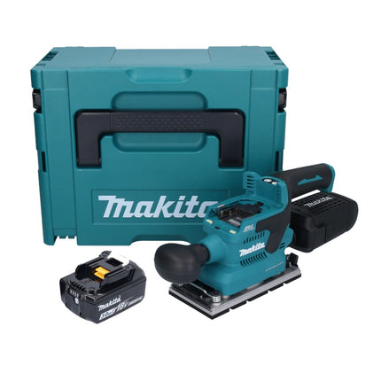 Makita DBO 381 F1JU Akumulatorowa szlifierka oscylacyjna 18 V 93 x 185 mm bezszczotkowa + 1x akumulator 3,0 Ah + Makpac - bez ładowarki